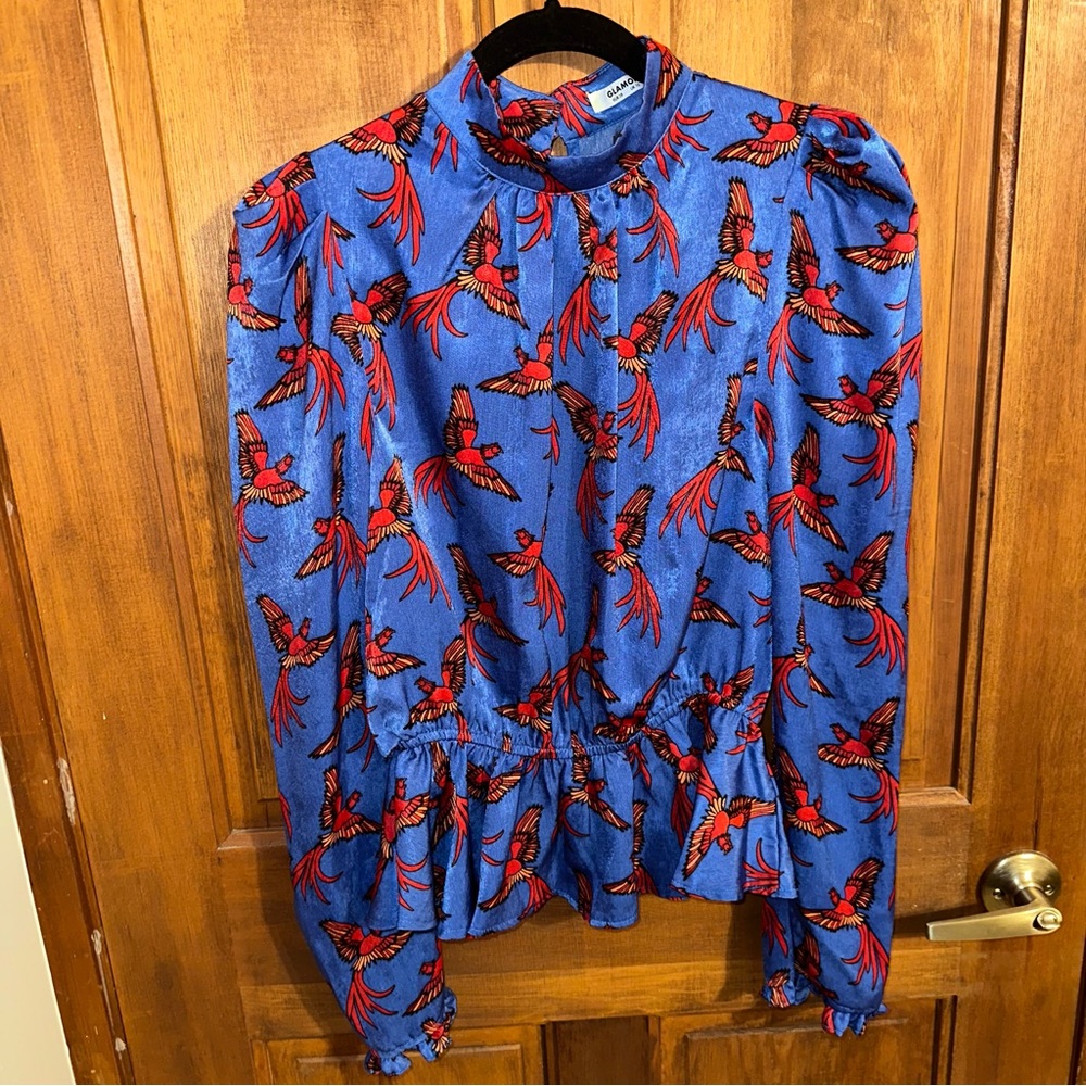 Fun Phoenix Shirt Puff Sleeves Small Medium